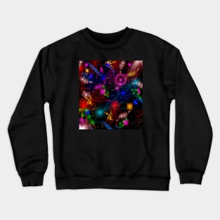 Bright Colorful Neon Lights Crewneck Sweatshirt